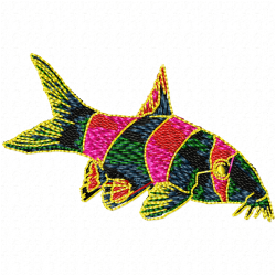 Fishes Embroidery Design 4